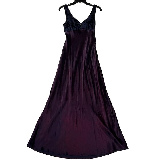 Vintage Y2K Rampage Dress Sz 7 Maxi Babydoll Prom HOCO Fairy Whimsigoth Satin - Picture 1 of 12